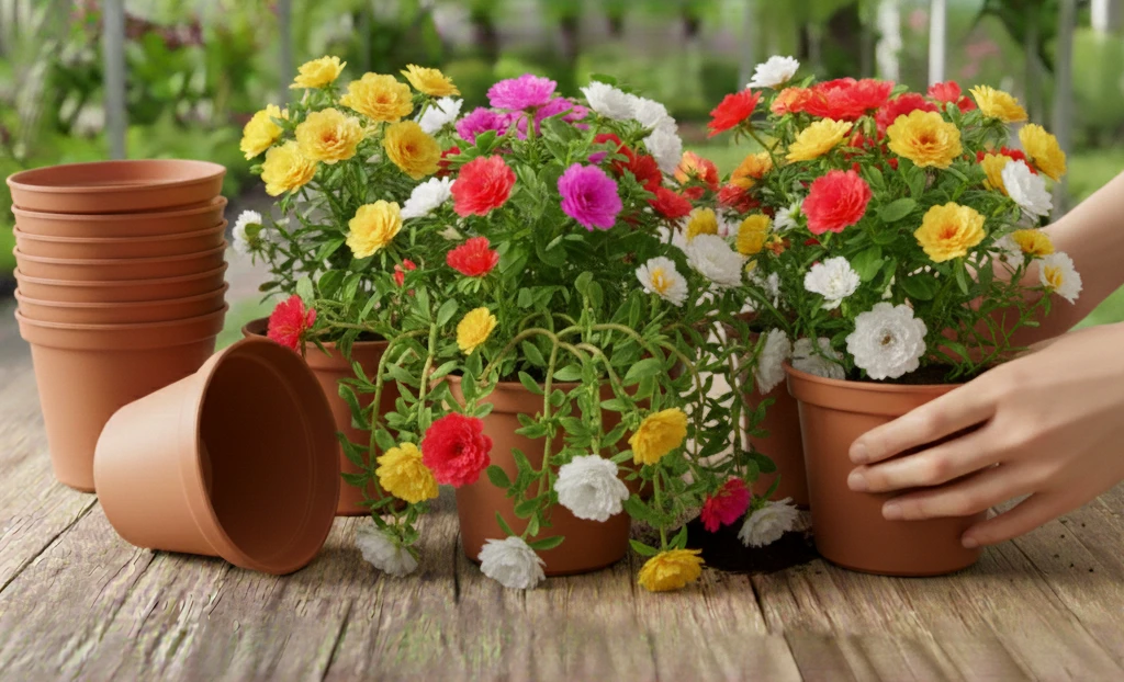 Portulaca (Moss Rose) Flower Seeds